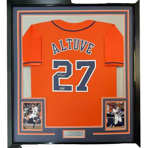Nike Houston Astros Jose Altuve Orange Name & Number T-Shirt | eBay