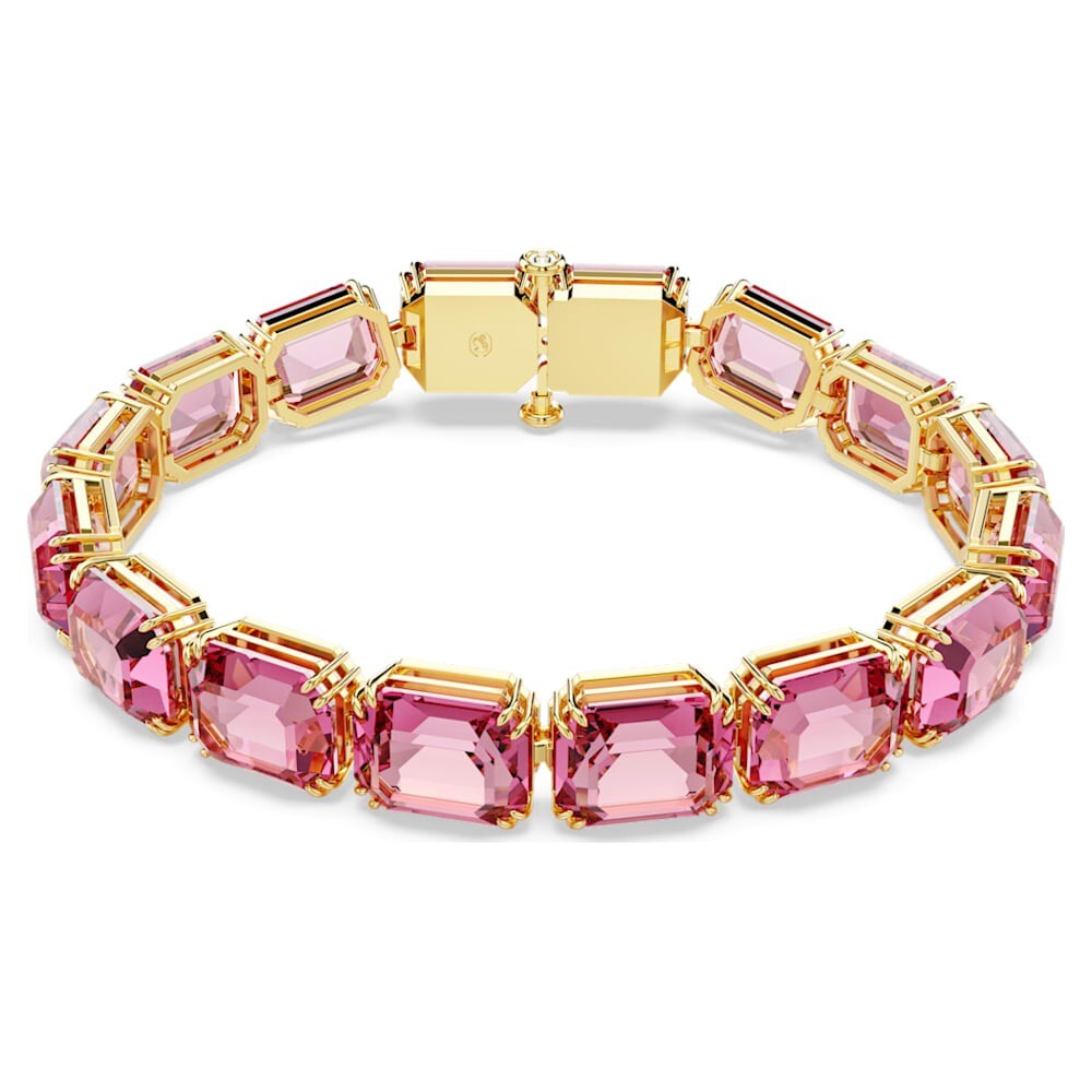 SWAROVSKI CRYSTAL MILLENIA BRACELET PINK/GOLD 5683428.NEW IN BOX