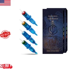 Wormhole Tattoo Cartridge Needles, 20pcs Mixed Sizes 3rl 5rl 5rm 7rm Disposable