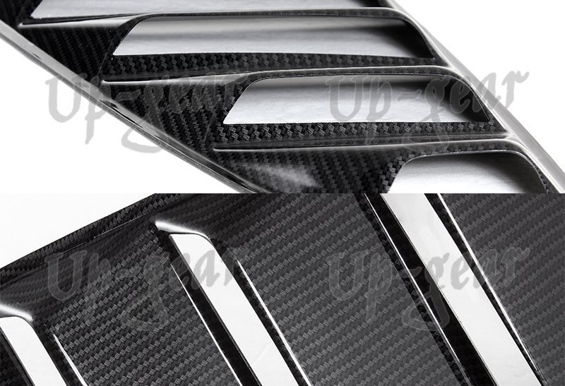 For 15 -20 Ford Mustang Side Window Louvers Quarter ABS Sunshade Cover Vent 2PCS