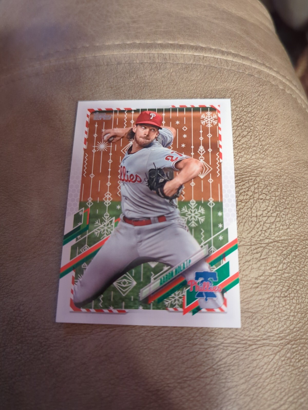 2021 Topps Holiday #HW7 Aaron Nola Philadelphia Phillies