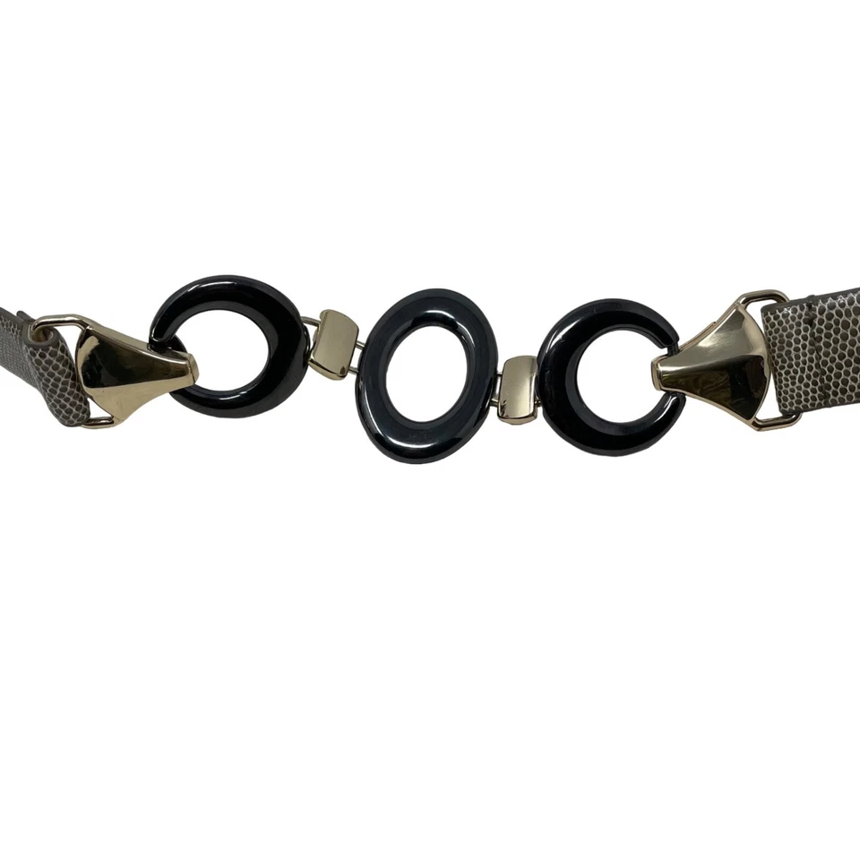 Cinturón Chicos Gancho Estampado Animal Imitación Cuero Estaño Talla Mediana Grande Artístico Foto 2 de 4