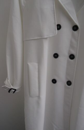 Exklusiver Designer Damen Mantel Trenchcoat weiß 38/40 Frühling-Sommermantel NEU - Bild 5 von 6