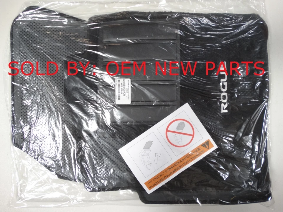 BRAND NEW OEM 2021~2023 NISSAN ROGUE BLACK FLOOR MATS SET p/n T99E2-6RR0A Foto 2 de 4