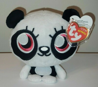 Ty Beanie Baby SHISHI Sneezing Panda MOSHI MONSTER UK Exclusive