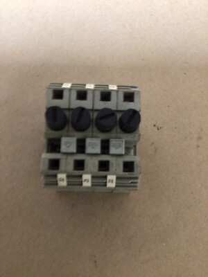 LOT OF 4 Wago 282-122FuseTerminalRailMount Block,250VAC 10A.#203PT39FML