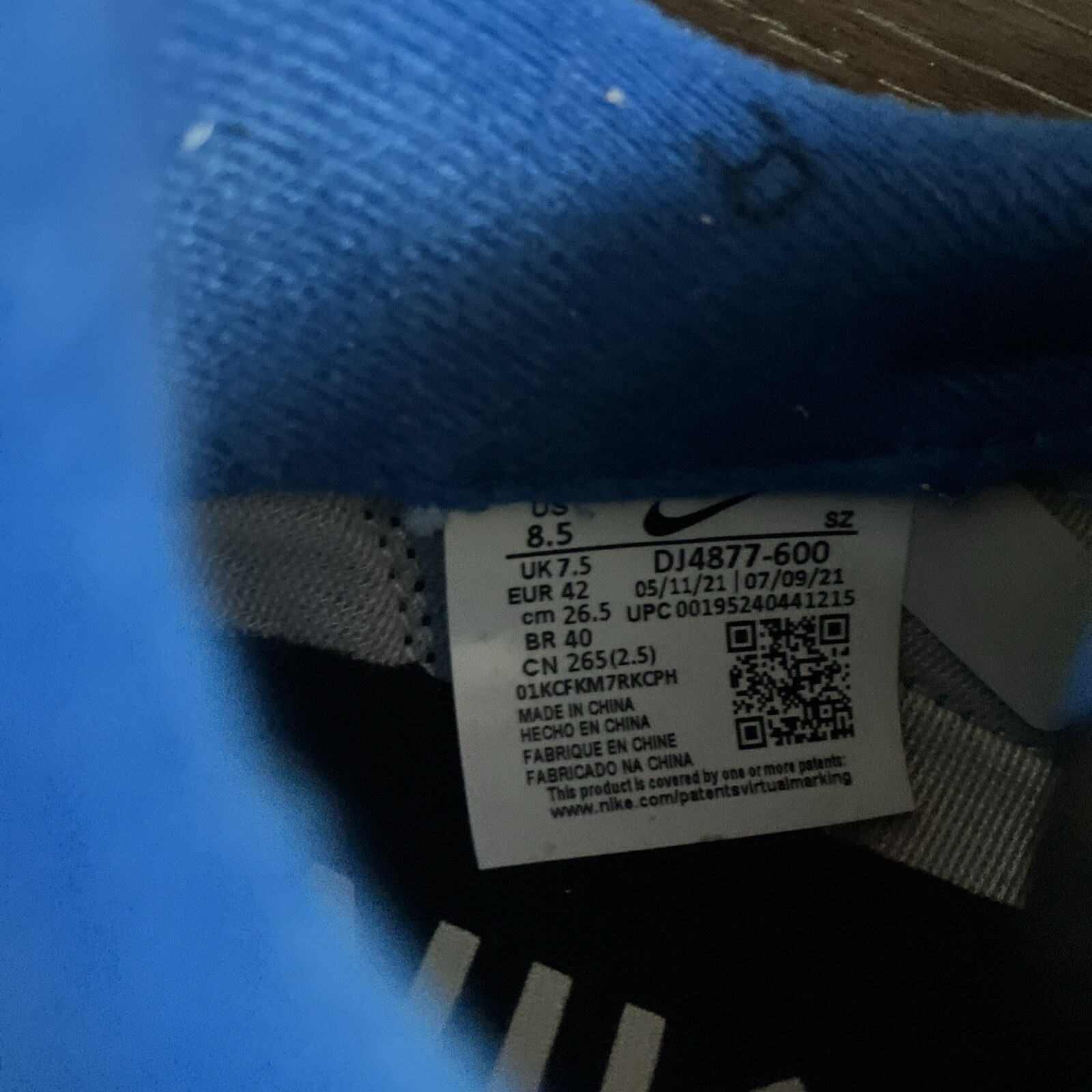 SACAI X NIKE Taglia 8 5 Nike sacai x Undercover x LDWaffle Night Maroon Team Royal