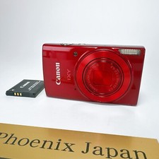 Canon IXY190 Red IXUS 180 20MP Digital Camera with battery USED