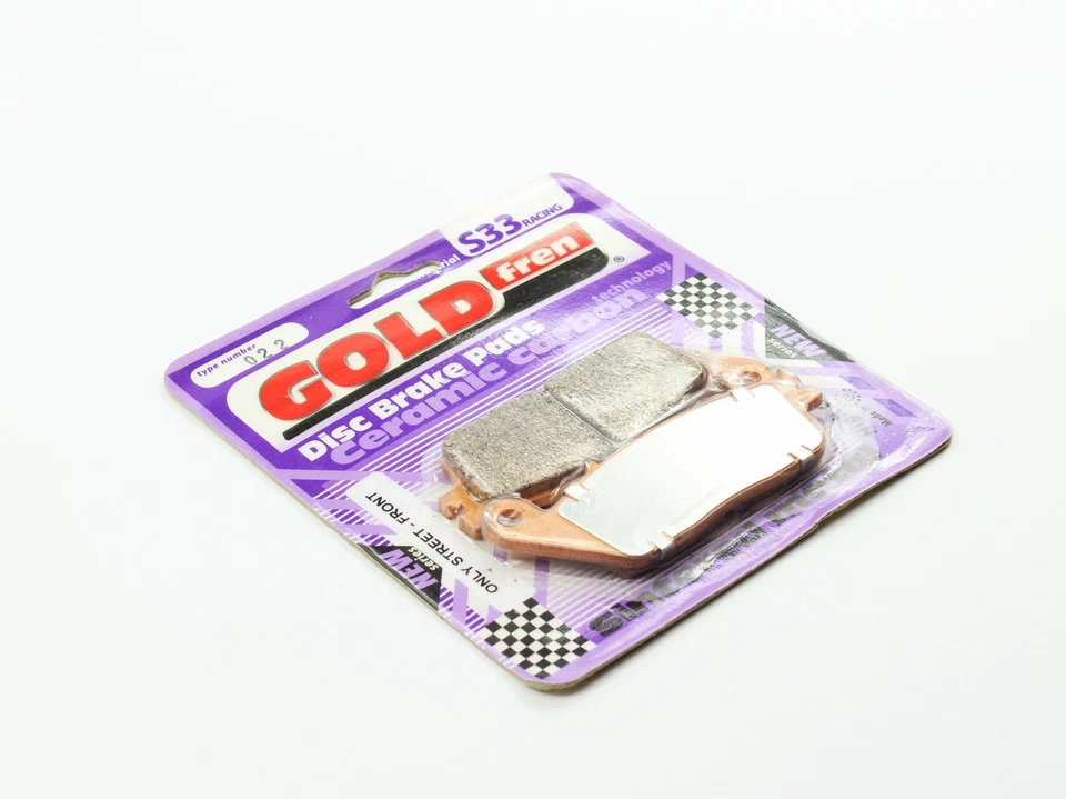 Pastillas de freno delanteras sinterizadas GOLDfren S33-022 EBC Equiv FA142 - 1 par Foto 2 de 3