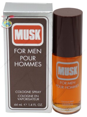 COTY MUSK MEN  BY COTY 1.5 OZ /44  ML COLOGINE SPRAY FOR MEN NEW IN BOX