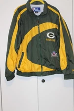 Vintage GREEN BAY PACKERS Lightweight Windbreaker Jacket PRO PLAYER - Size  L