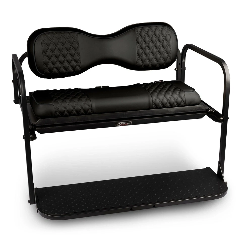 MODZ® RS Golf Cart Rear Seat Kit for Yamaha Drive2 - [2017-Up] - Black