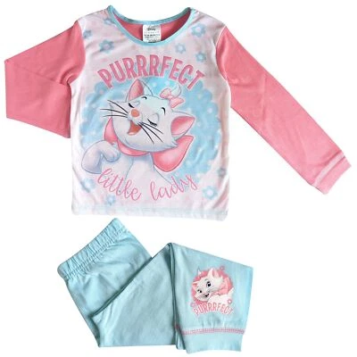 DISNEY Girls Aristocats Marie Pyjamas - Long Sleeve - 18 months to 5 Years