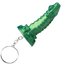 Creature Cocks Cockness Monster Keychain - Green - Novelty Gag Gift Party Favor