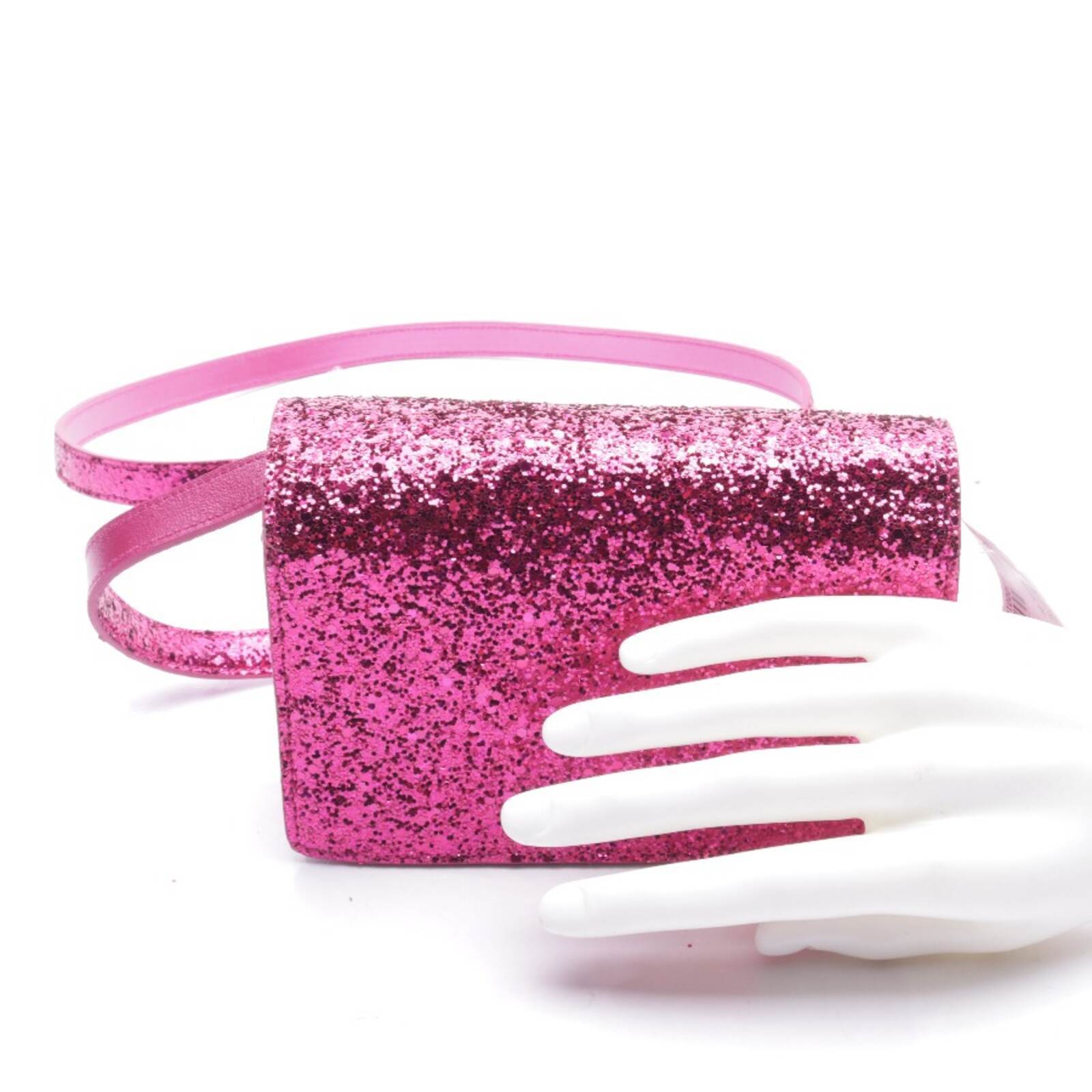 Borsa a tracolla Saint Laurent rosa rossa