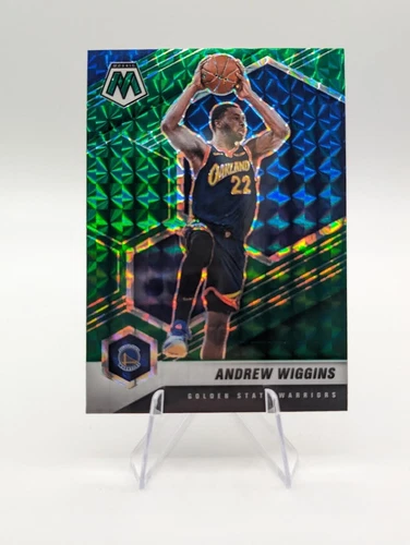 Andrew Wiggins 2020-21 Panini Mosaic Green Prizm #43 Warriors