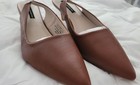 NIB Beautiful Camel/Caramel Color Leather Slingback Kitten Heels.   Size US 11 — photo 1