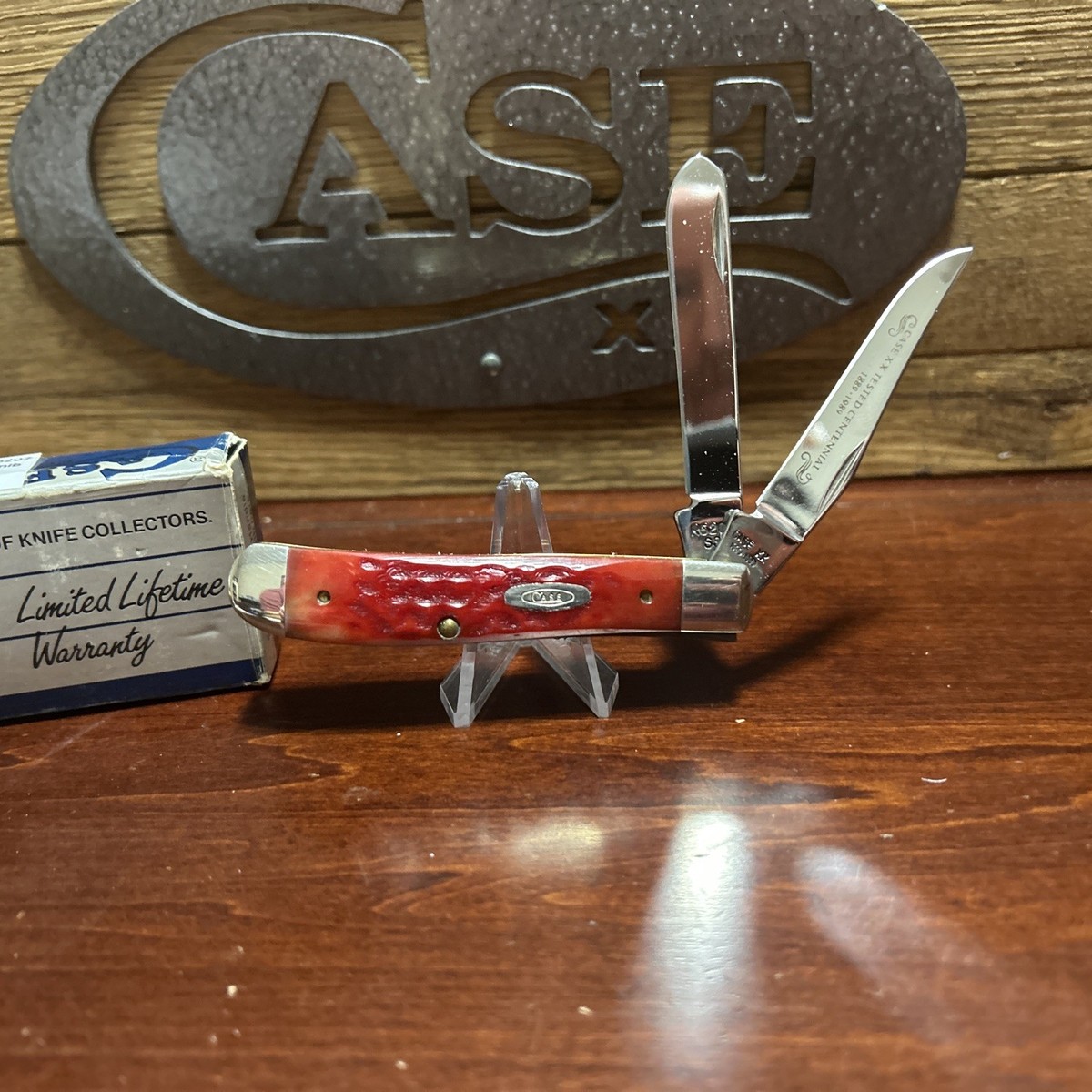 Case XX 1989 Centennial Mini Trapper Red Bone R6207SS Pocket Knife