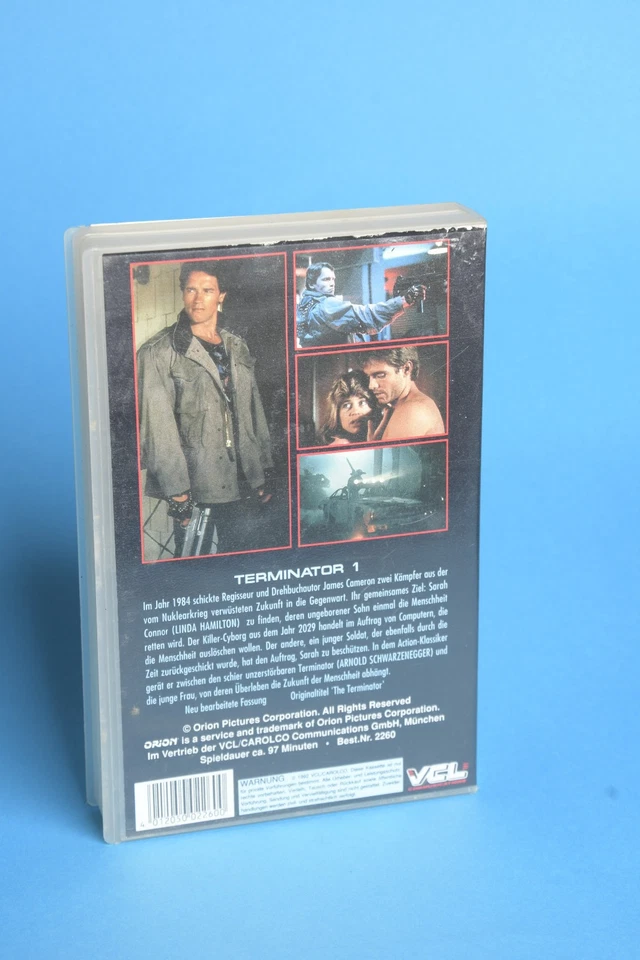 Terminator 1 VHS VCL Arnold Schwarzenegger Linda Hamilton James Cameron 1984 - Bild 2 von 3