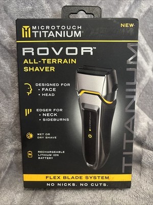 MicroTouch Titanium ROVOR All-Terrain Wet/Dry Shaver 5122 NEW flex blade ROVER