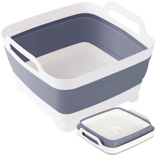 Detsuk Collapsible Dish Tub 9L-Collapsible Basin Bucket Portable Sink-Outdoor...