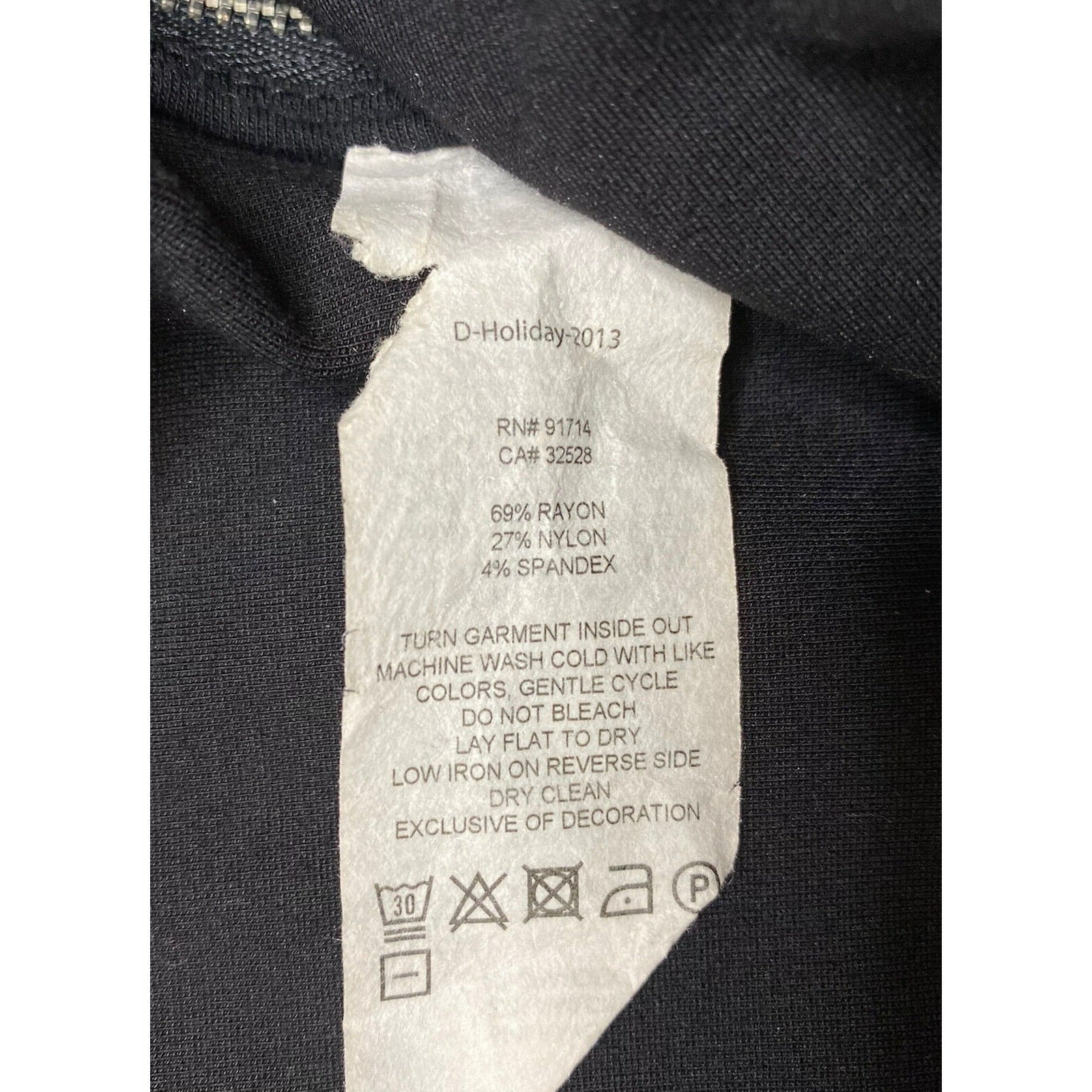 ARMANI EXCHANGE Black Slim Leg Zipper Detail Ponte Knit Pants Medium Womens image 5