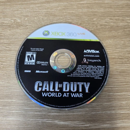 XBox 360 Call of Duty: World at War GAME ONLY
