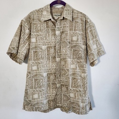 Vintage Cooke Street Hawaiian Reverse Print Shirt Mens Size M Made In Hawaii