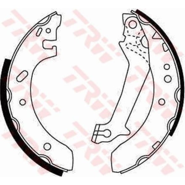 TRW Bremsbackensatz 203Mm Hinten Passend FüR Ford Courier Escort Fiesta | GS8607-image
