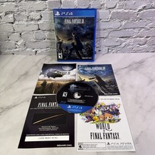 Final Fantasy XV (PlayStation 4, 2016) Complete With All Inserts & Manual ✅