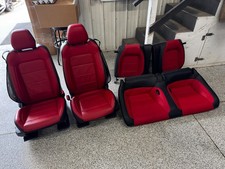 2018-2023 Ford Mustang Gt Redblack Leather Coupe Front Rear Seats - Oem