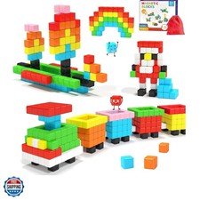 40pcs Magnetic Blocks -Ideal Gifts for 3 4 5 6 Old,STEM Learning Toys for 3-...