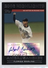 2007 Topps 2006 Highlights Auto Anibal Sanchez #HAAS Auto 1lq8