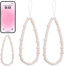 2 PCS Cute Phone Charms Aesthetic Y2K Cellphone Wrist Strap Bedazzling Accessori