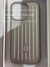 RIMOWA Silver Aluminium Case for iPhone 16 Pro