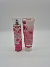BATH AND BODY WORKS CHERRY BLOSSOM BODY MIST CREAM 8 OZ SET OF 2