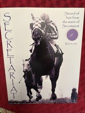 SECRETARIAT&mdash;STRAND of HAIR from HIS MANE-with PHOTOS  + COA