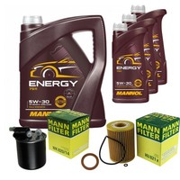 Inspektionspaket 8L Mannol 5W-30 FüR Mercedes X204 350 CDI 4Matic C218 CLS