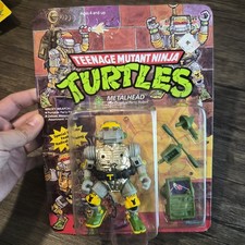 Vintage 1989 TMNT Metalhead Factory Sealed Action Figure Playmates 5053 MOC...