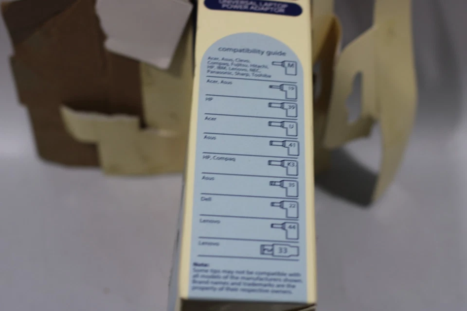 LOGIK LNP90W24 универсальный адаптер питания ноутбука 1,8 м VGC только один ACER/ASUS TIP - Изображение 2 из 2