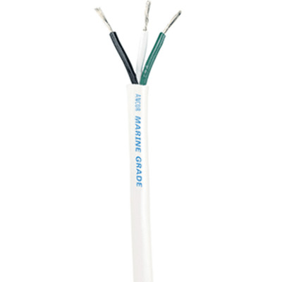 Ancor Weiß Triplex Kabel 12/3 AWG Rund 250' Rolle 133325 Boot RV Truck Auto