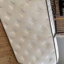 Dreamatti Comfort Single Firm Pocket Sprung Mattress 80x196cm White/Grey