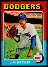 1975 Topps #163 Jim Brewer - POOR