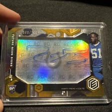 2021 Panini Elements Kwity Paye Future Neon Signs Rookie RC SP Auto #/199