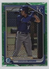 2024 Bowman Chrome Prospects Lunar Glow Refractor Spencer Nivens #BCP-37 19c6