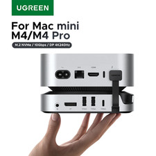 UGREEN Mac Mini M4 Docking Station USB Hub M.2 NVMe SSD 4K240Hz DP 10Gbps