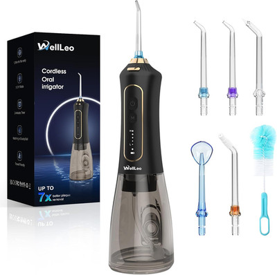 Water Flossers for Teeth, 300ML Cordless Oral Irrigator Rechargeable Dental Flos