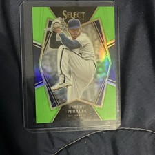 2022 Panini Select Freddy Peralta #168 Neon Green Prizm /99 Brewers