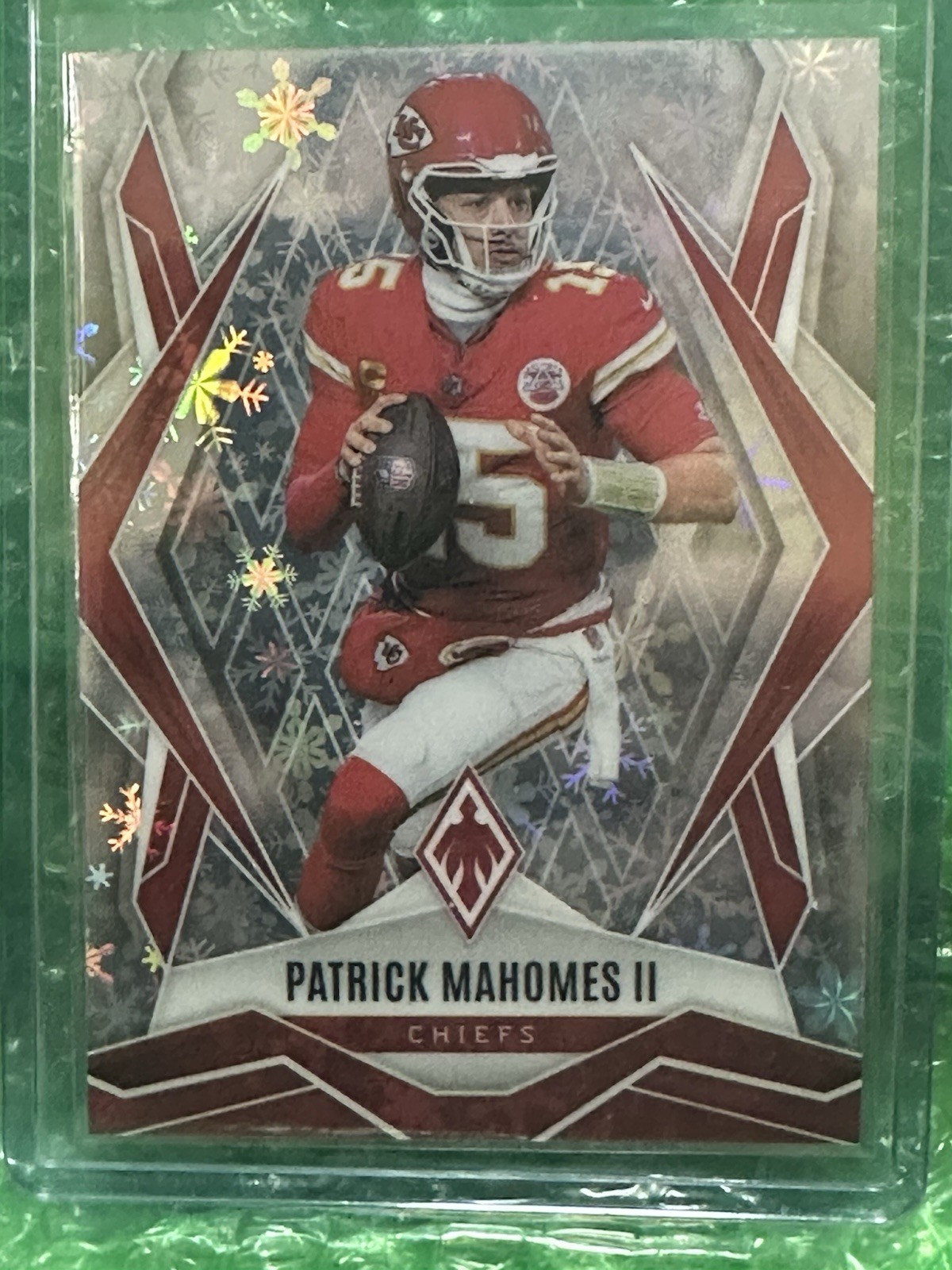 2025 Panini Phoenix - Patrick Mahomes II #1 Silver Winter SP Refractor Chiefs 🔥