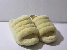 Ugg Fluff Yeah Slides yellow woman's slippers size 8-Noticeable Signs of Wear